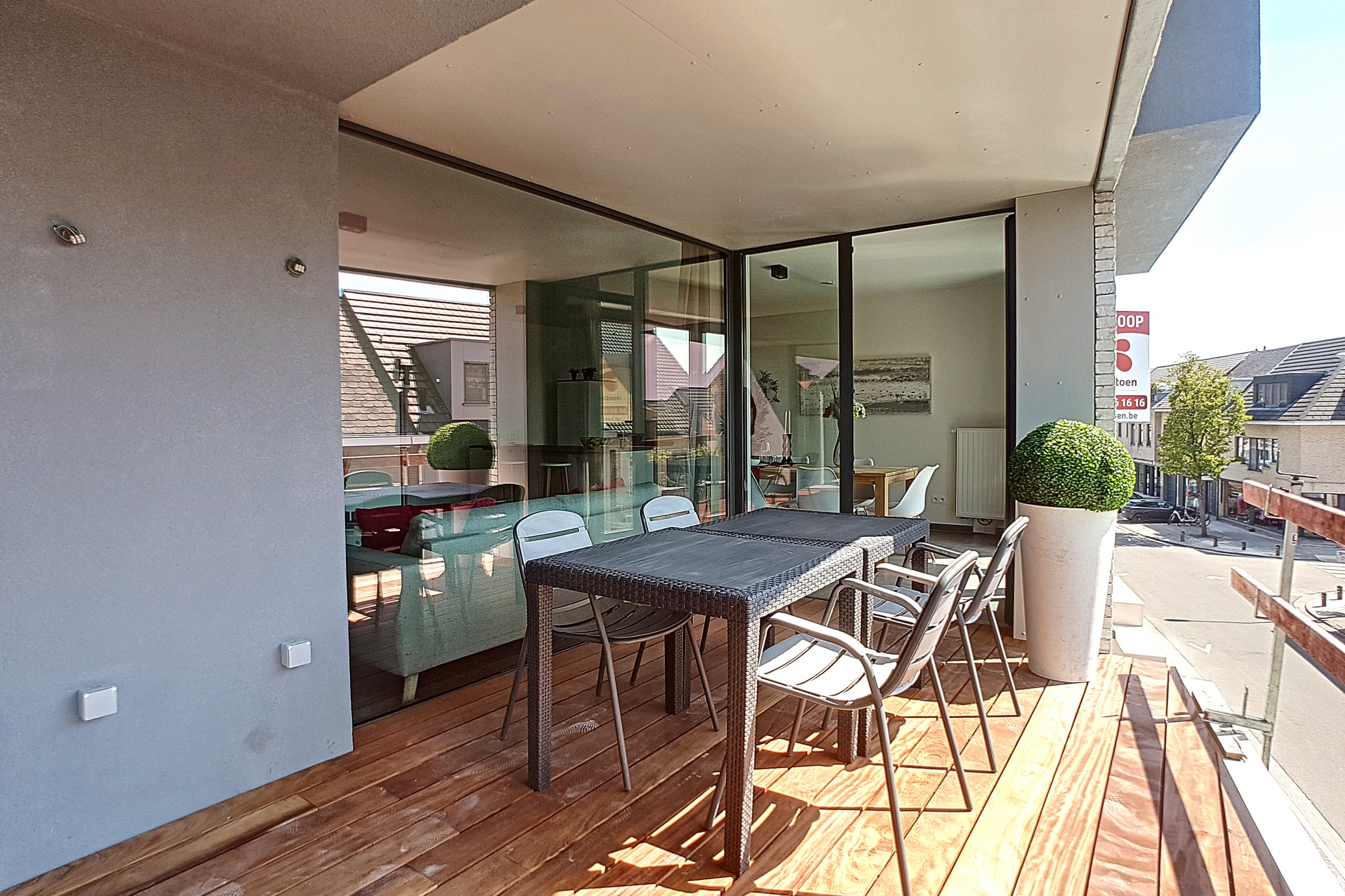 Terras kijkappartement in Arcelar te Aartselaar