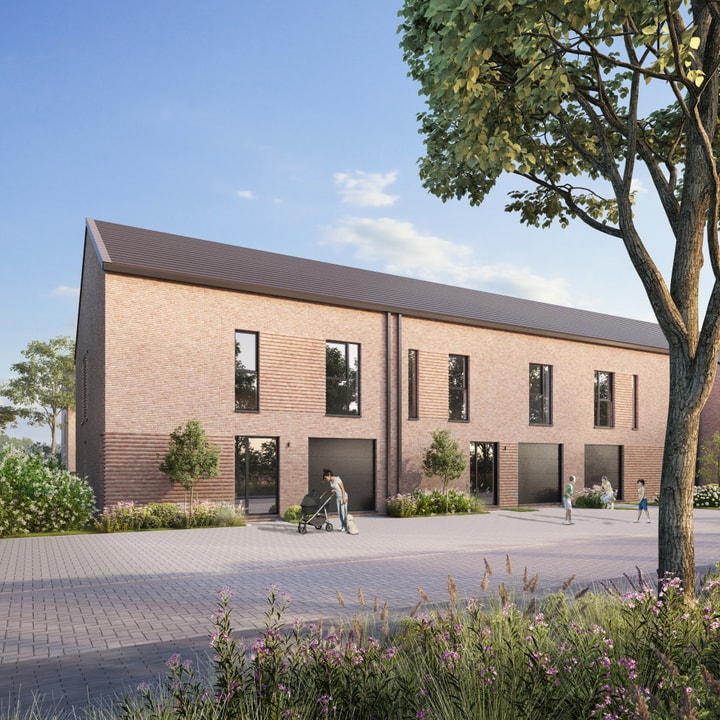 Bostoen nieuwbouwwoningen Niel De Parel voorgevel