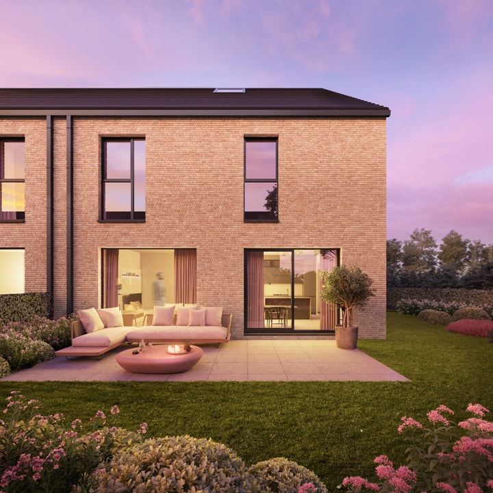 Bostoen nieuwbouwwoningen Niel De Parel tuin