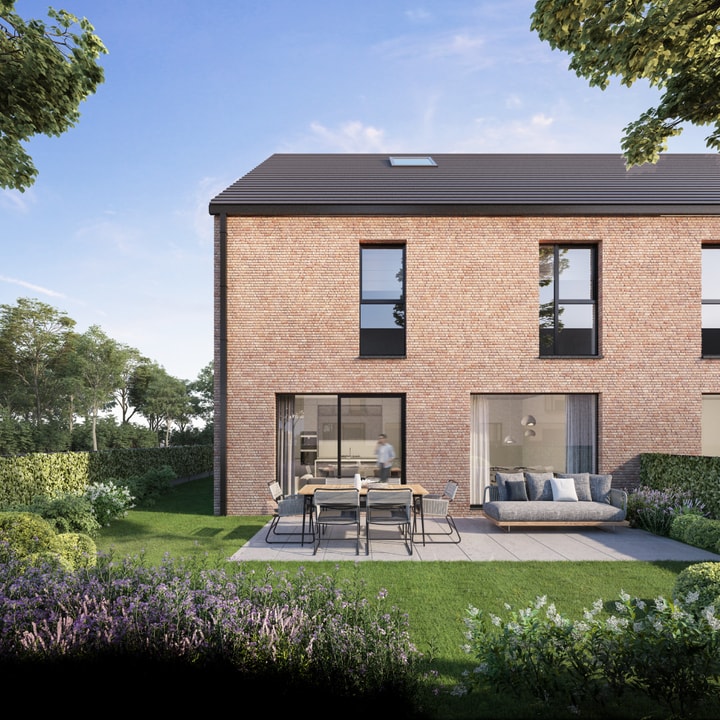 Bostoen nieuwbouwwoningen Niel De Parel tuin