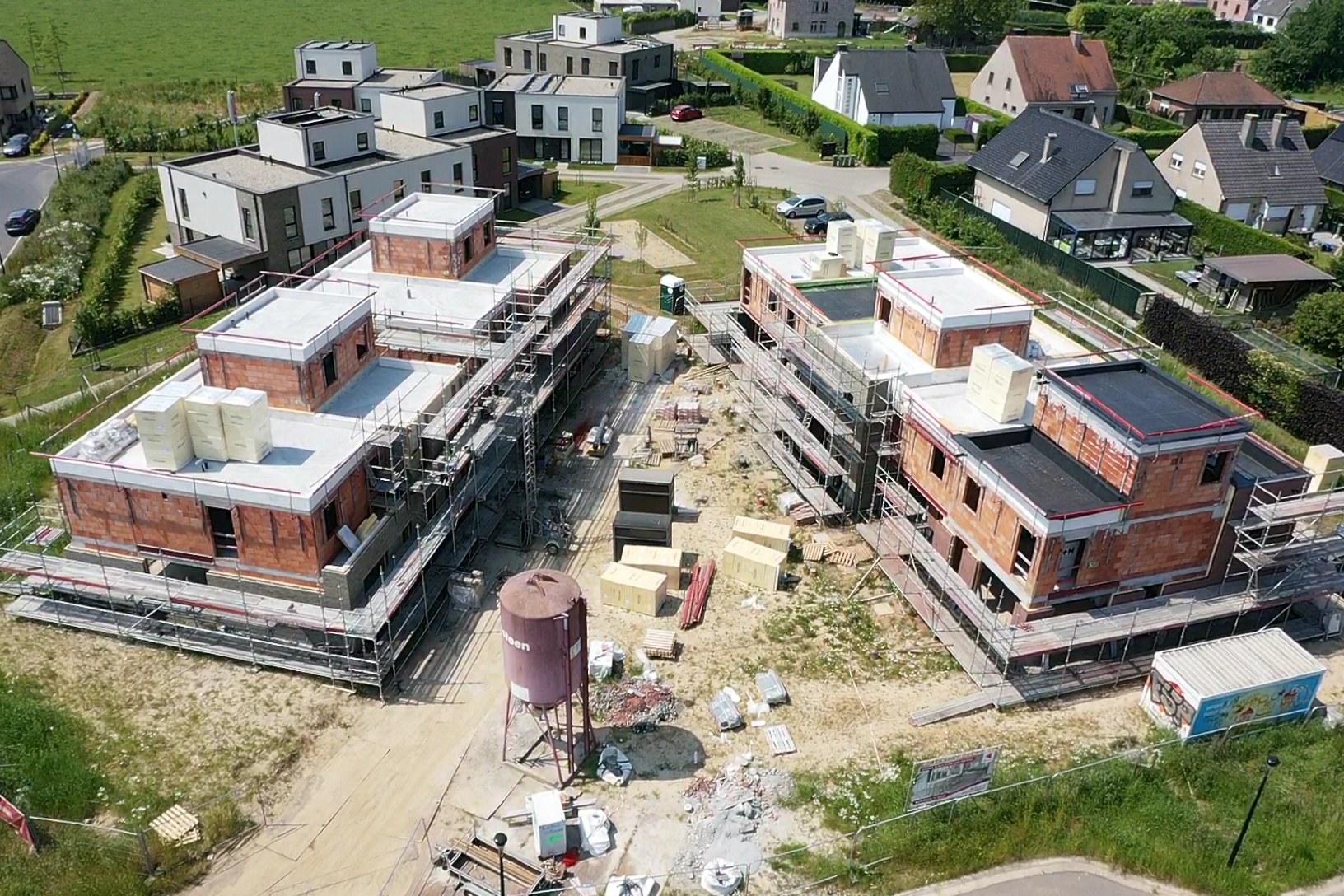 Bostoen nieuwbouwwoningen Scheldewindeke Bolderik werf