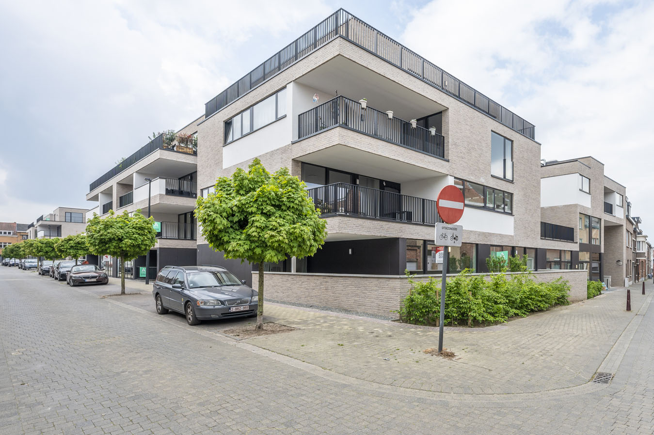 Bostoen Residentie Clavis gevel nieuwbouwappartementen in Aalst