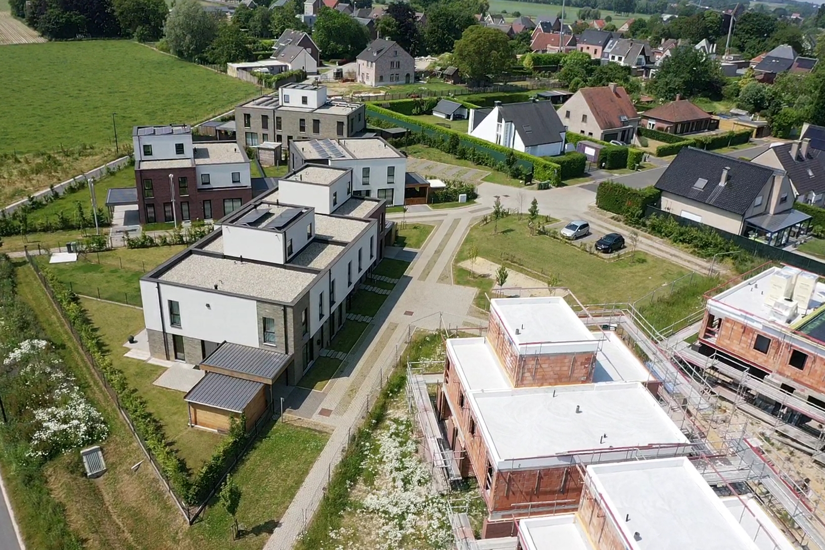 Bostoen nieuwbouwwoningen Scheldewindeke Bolderik werf