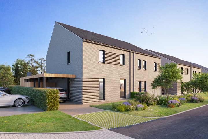 Bostoen nieuwbouwwoningen Herzele GroeneMeer render voorgevel