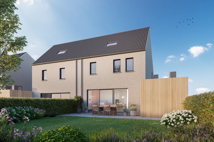 Bostoen nieuwbouwwoningen Herzele GroeneMeer render tuin