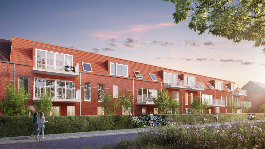 Bostoen Residentie-Oris Rumst energiezuinige appartementen nieuwbouw render gebouw
