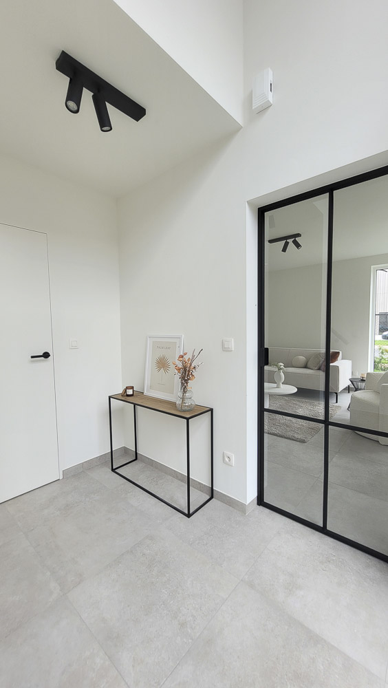 Bostoen RivaHof Dentergem stijlvolle kijkwoning inkomhal