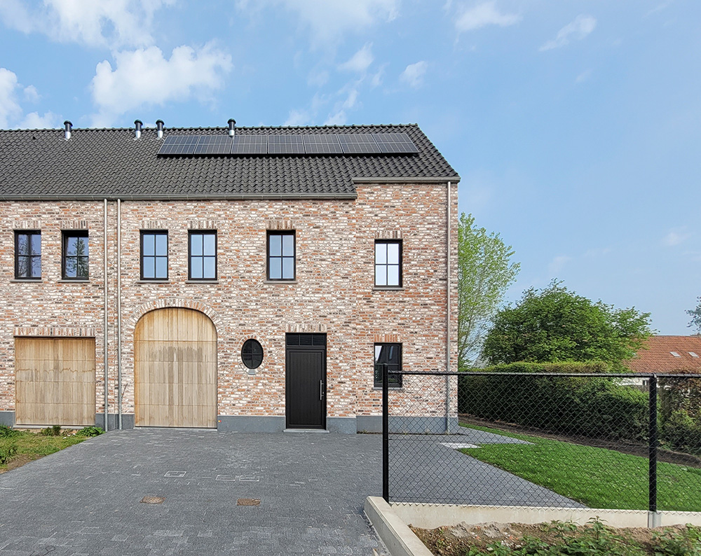 Bostoen kijkwoning pastorijwoning Hof Landuit in Eke voorgevel