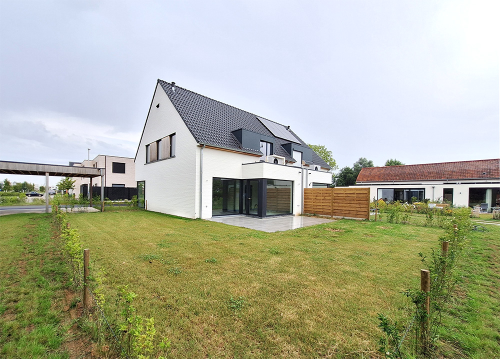 Bostoen WilgenHof in Astene nieuwbouw ruime gezinswoningen laatste woning tuin