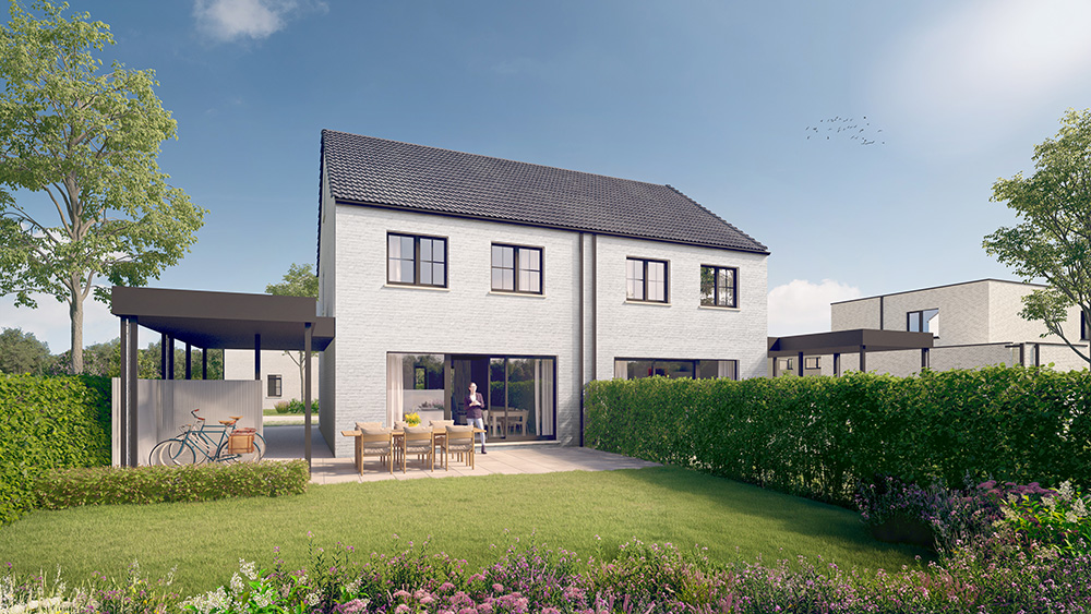 Bostoen Nieuwbouw Energieneutrale woningen Astene Hof Pattyn