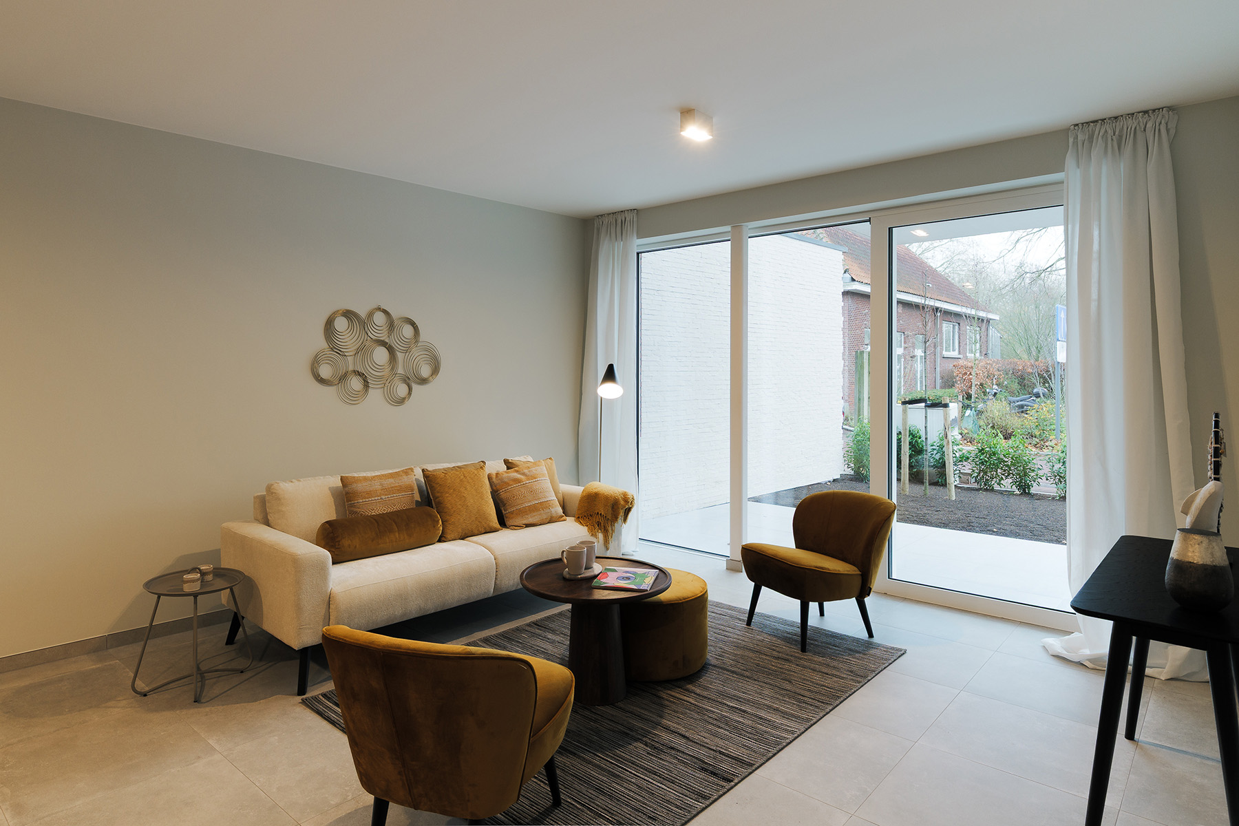 Energiezuinige nieuwbouwappartementen in Rumst Oris Kijkappartement Leefruimte