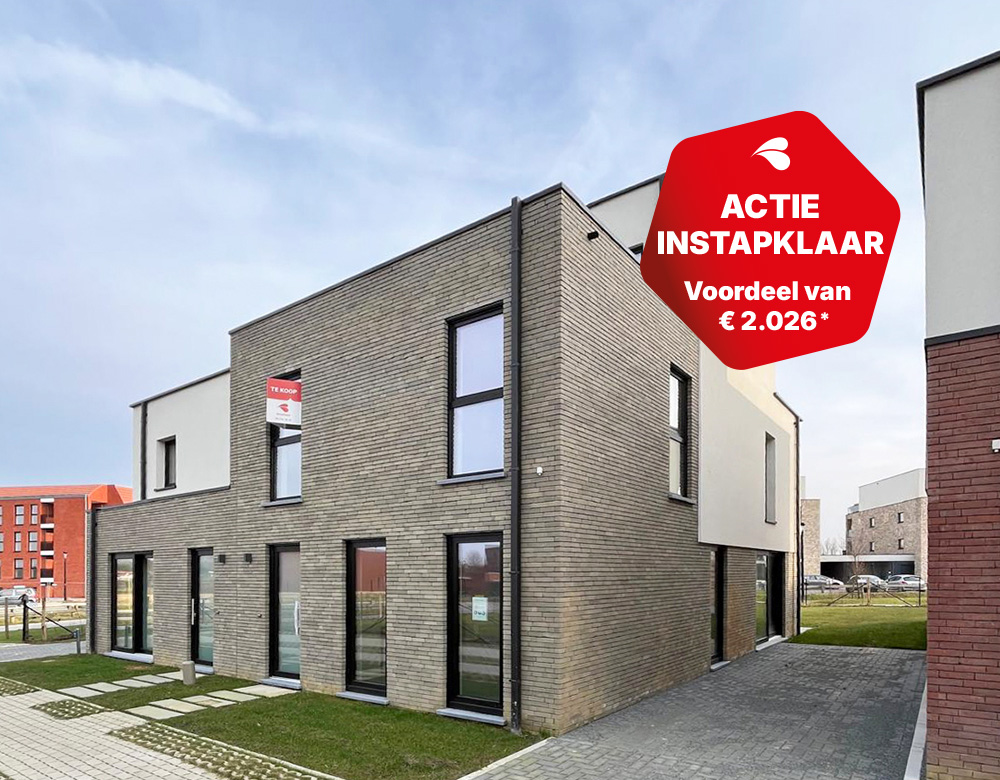 Nieuwbouwwoningen in Scheldewindeke Bolderik Instapklaar