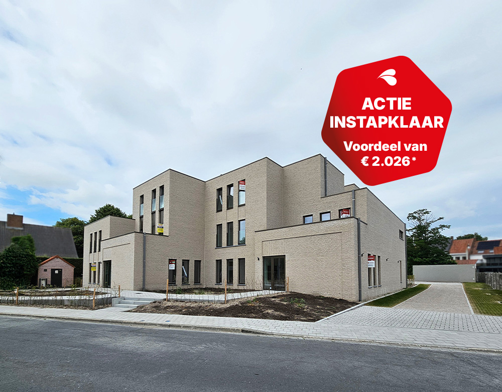 Nieuwbouwappartementen in Ardooie Fiori Instapklaar